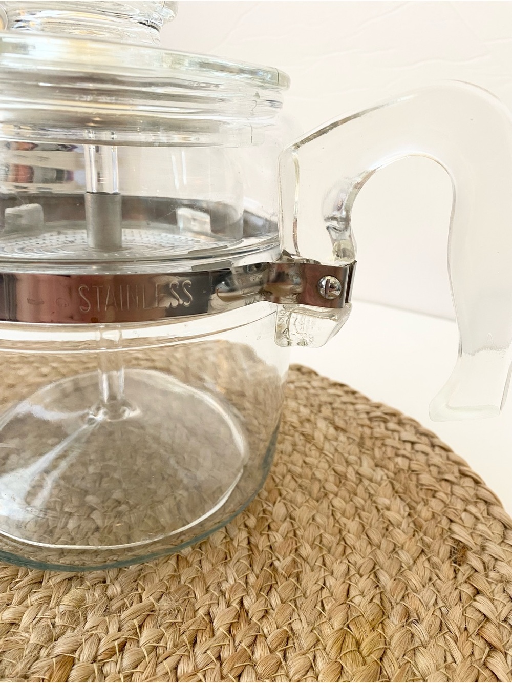 Vintage PYREX Flameware Glass Percolator Coffee Pot (7756) - Complete - Picture 15 of 16